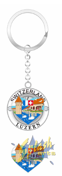 Keychain - Lucerne rotating