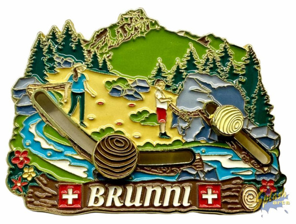 Aimant - Brunni en bois, mobile