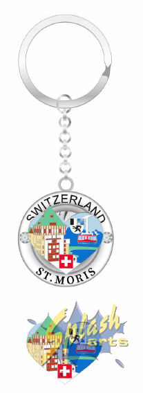 Schlüsselanhänger - St. Moritz drehend
