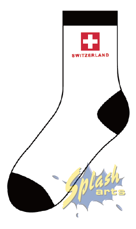 Socken – Schweiz, weiss (41–46)