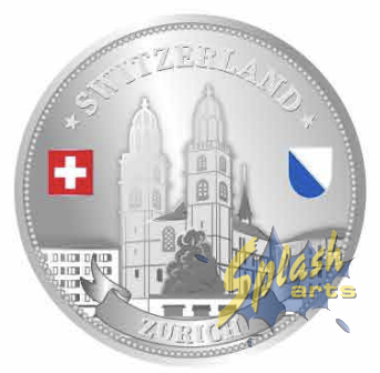 Pièce magnétique en argent, Zurich